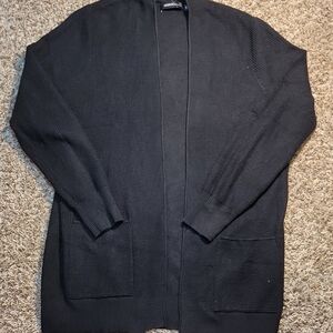 Womans Black Sweater Cardigan